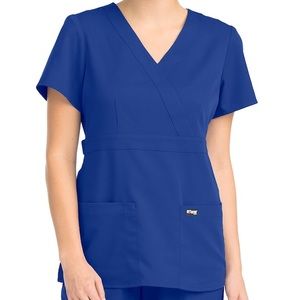 XS Grey’s Anatomy women’s mock wrap scrub top.